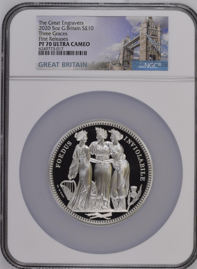 ◎最終値下げ】スリーグレイセス 陶貨 PCGS モダンコイン £5金貨 銀貨 